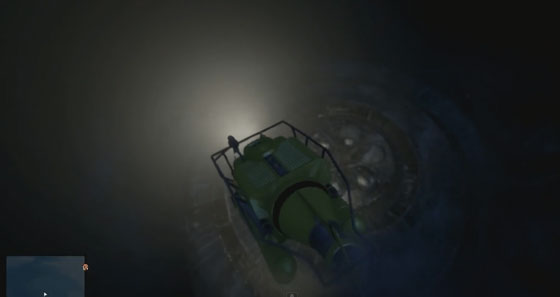 Летающая тарелка под водой