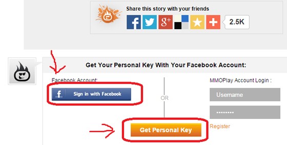 Присоединяемся к сайту через фейсбук