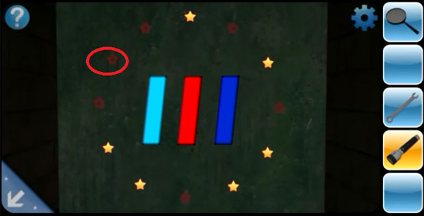 Правильная расстановка цветов и звёзд